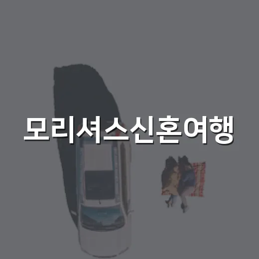 모리셔스신혼여행, 몰디브 대신 직접 따져봤더니 보인 진짜 차이 - 요약