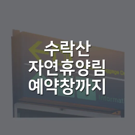 수락산 자연휴양림 예약창까지 뒤져봤더니, 좋지만 모두에게 맞진 않더라 - 요약