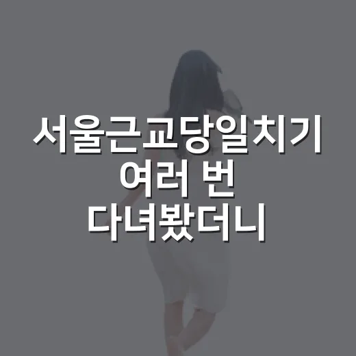 서울근교당일치기 여러 번 다녀봤더니, 사진보다 중요한 건 따로 있더라 - 요약