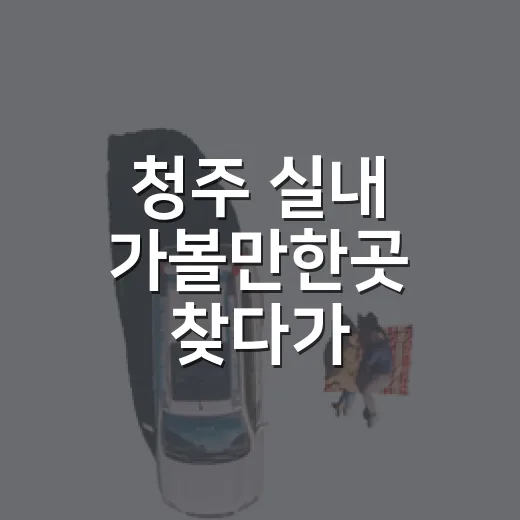 청주 실내 가볼만한곳 찾다가 동선부터 바꿨다 - 요약