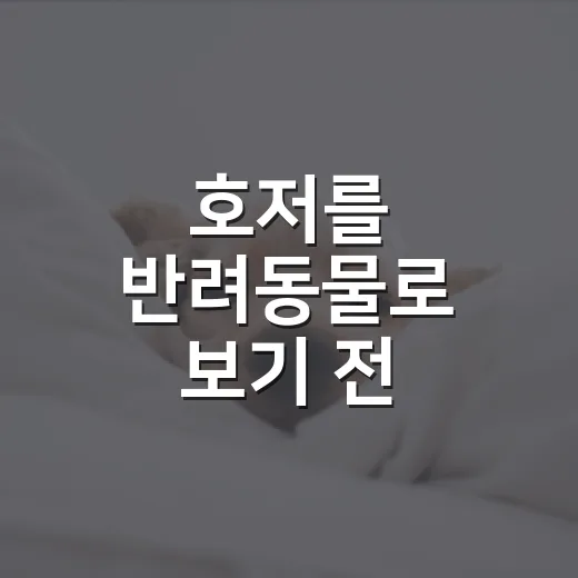 호저를 반려동물로 보기 전 확인할 5가지 현실 - 요약