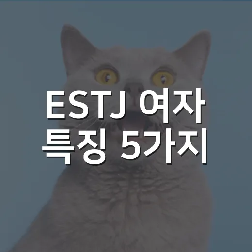 ESTJ 여자 특징 5가지, 책임감이 장점이자 피곤함이 되는 순간 - 요약