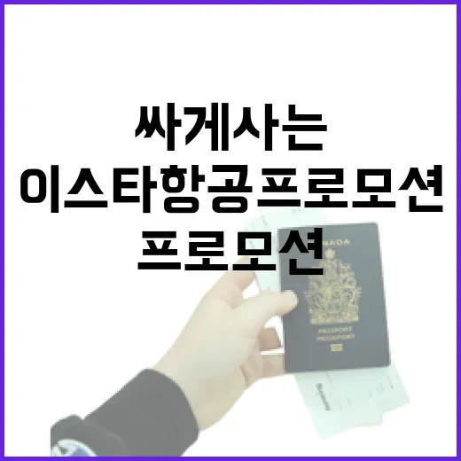 이스타항공프로모션 놓치지 않고 항공권 싸게 사는 방법 - 요약