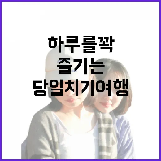 당일치기여행 제대로 즐기는 방법, 짧은 하루를 꽉 채우려면 이렇게 - 요약