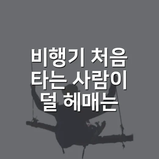 비행기 처음 타는 사람이 덜 헤매는 방법 - 요약