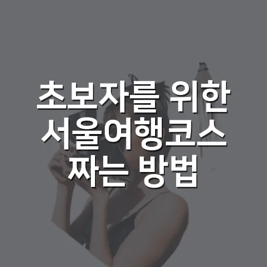 초보자를 위한 서울여행코스 짜는 방법, 하루 일정부터 2박 3일까지 - 요약