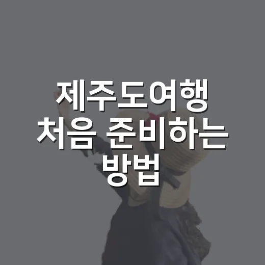 제주도여행 처음 준비하는 방법, 동선부터 렌터카까지 이렇게 잡으면 편해요 - 요약