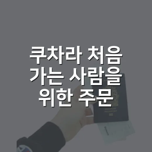 쿠차라 처음 가는 사람을 위한 주문 방법과 메뉴 고르는 법 - 요약
