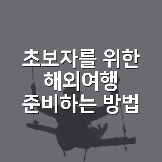 초보자를 위한 해외여행 준비하는 방법, 공항에서 덜 헤매려면 이렇게 - 요약