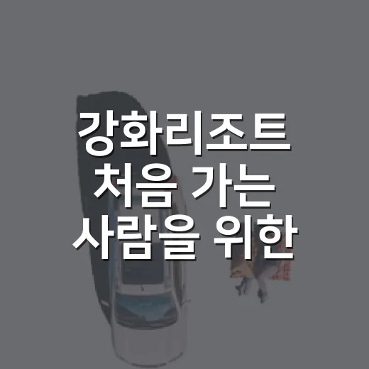 강화리조트 처음 가는 사람을 위한 루지·케이블카 알차게 즐기는 방법 - 요약