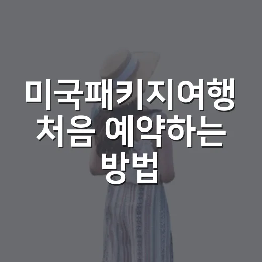 미국패키지여행 처음 예약하는 방법, 코스와 비용까지 이렇게 고르면 편해요 - 요약