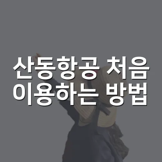 산동항공 처음 이용하는 방법, 예약부터 수하물까지 편하게 준비하기 - 요약