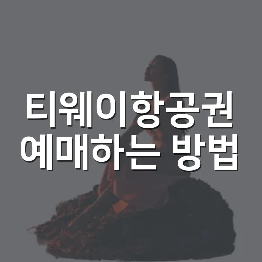 티웨이항공권 예매하는 방법, 트리니티항공으로 바뀐 뒤 이렇게 확인하세요 - 요약