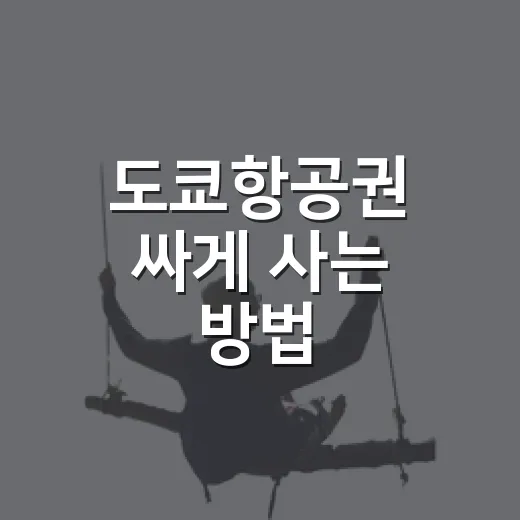 도쿄항공권 싸게 사는 방법, 나리타·하네다까지 이렇게 고르면 편해요 - 요약