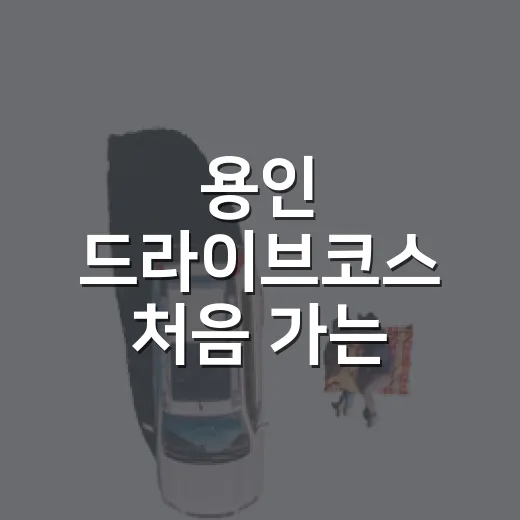 용인 드라이브코스 처음 가는 사람도 편하게 도는 방법 - 요약