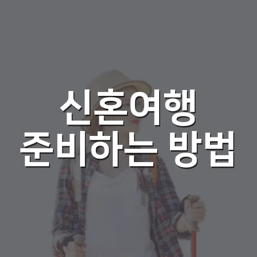 신혼여행 준비하는 방법, 예산부터 일정까지 처음이라면 이렇게 잡아보세요 - 요약