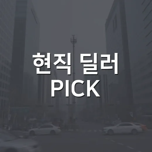 현직 딜러 PICK, 절대 사면 안되는 중고차 TOP5 피하는 방법 - 요약