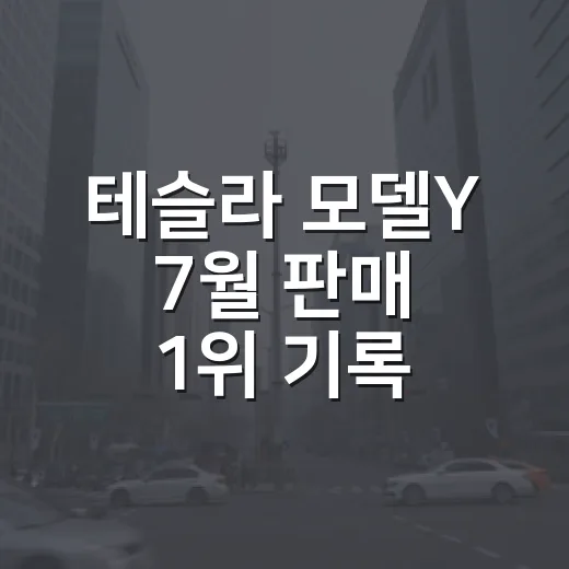 테슬라 모델Y 7월 판매 1위 기록, 구매 전 이렇게 판단하는 방법 - 요약