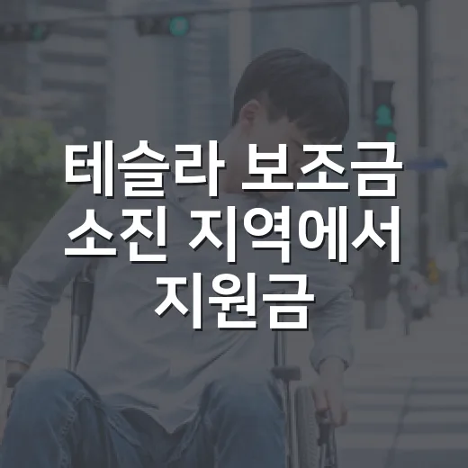 테슬라 보조금 소진 지역에서 지원금 받으려면 이렇게 확인하세요 - 요약