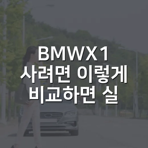 BMWX1 사려면 이렇게 비교하면 실패 확률이 낮습니다 - 요약