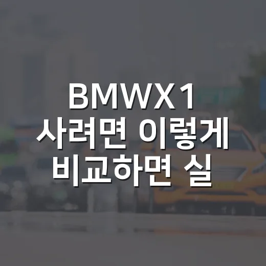 BMWX1 사려면 이렇게 비교하면 실패 확률이 낮습니다 - 요약