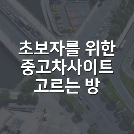 초보자를 위한 중고차사이트 고르는 방법, 허위매물 피하려면 이렇게 보세요 - 요약