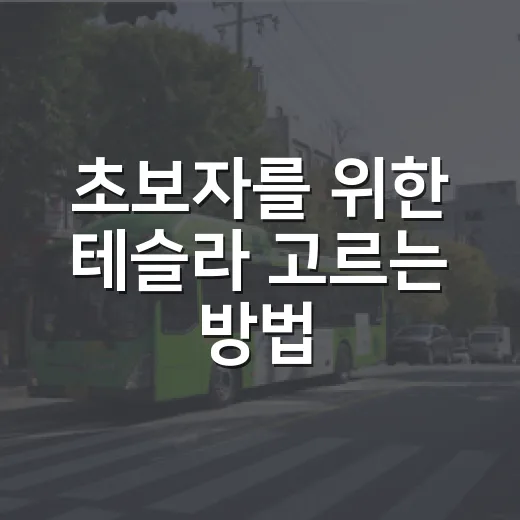 초보자를 위한 테슬라 고르는 방법: 충전, 유지비, 옵션까지 이렇게 보면 쉽습니다 - 요약