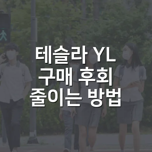 테슬라 YL 구매 후회 줄이는 방법, 뒷좌석 불편함까지 따져보려면 이렇게 - 요약