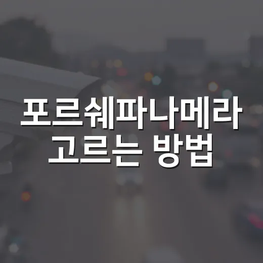 포르쉐파나메라 고르는 방법, 4 E-하이브리드와 GTS 사이에서 덜 후회하려면 - 요약