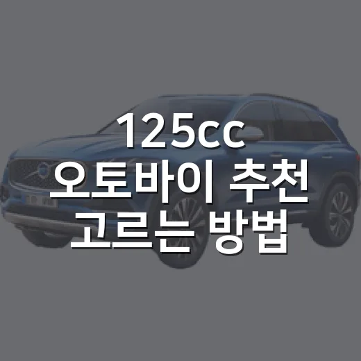 125cc 오토바이 추천 고르는 방법: 출퇴근·배달·입문 라이더는 이렇게 - 요약
