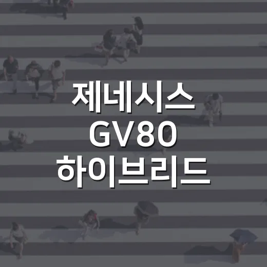 제네시스 GV80 하이브리드 912km 주행 제대로 이해하는 방법 - 요약
