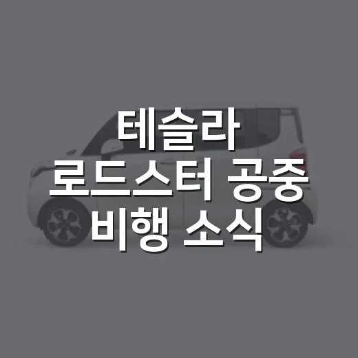 테슬라 로드스터 공중 비행 소식 제대로 읽는 방법 - 요약