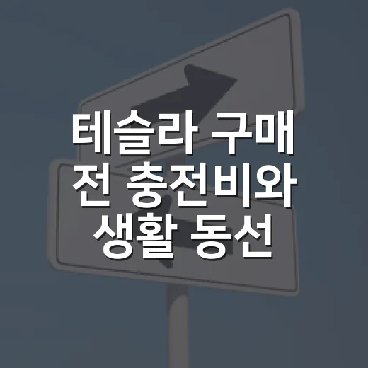 테슬라 구매 전 충전비와 생활 동선 확인하는 방법 - 요약