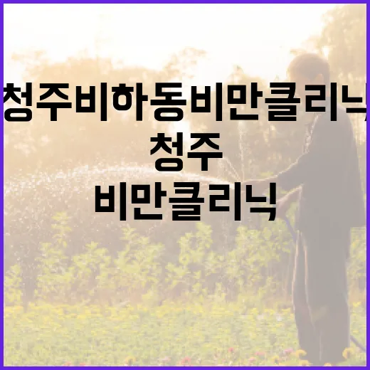청주 비하동 비만클리닉 고르려면 이렇게 확인하는 방법 - 요약