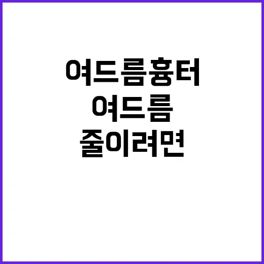 여드름흉터 줄이려면 이렇게 시작하세요 - 요약