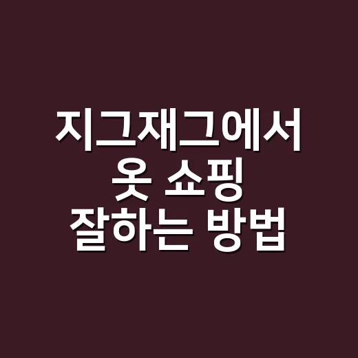 지그재그에서 옷 쇼핑 잘하는 방법, 실패 줄이려면 이렇게 고르세요 - 요약