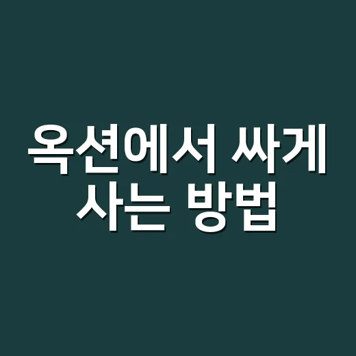 옥션에서 싸게 사는 방법, 초보자도 놓치기 쉬운 체크포인트 - 요약
