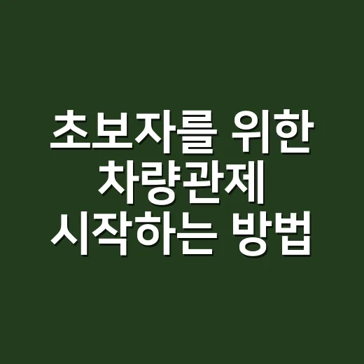 초보자를 위한 차량관제 시작하는 방법, 도입 전 꼭 보는 기준 - 요약