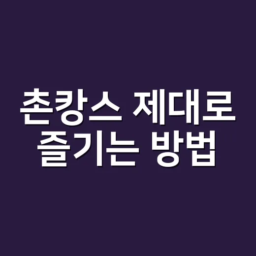 촌캉스 제대로 즐기는 방법, 숙소 고르기부터 준비물까지 - 요약