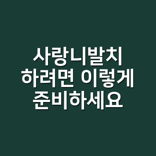사랑니발치 하려면 이렇게 준비하세요: 통증 줄이고 회복 챙기는 방법 - 요약