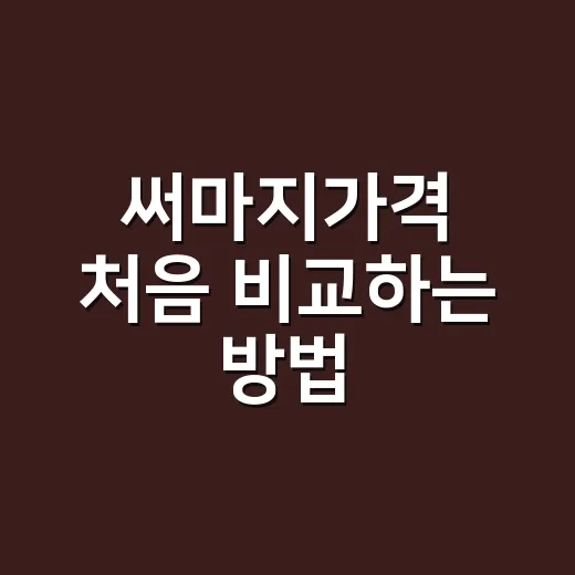 써마지가격 처음 비교하는 방법, 300샷부터 900샷까지 이렇게 보세요 - 요약