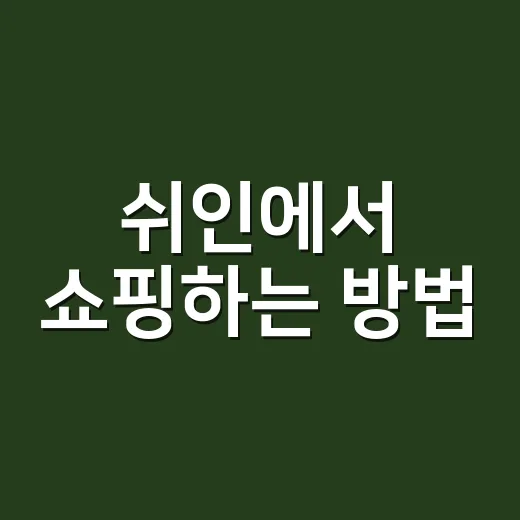쉬인에서 쇼핑하는 방법: 알뜰한 구매 팁 - 요약