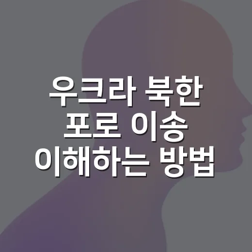 우크라 북한 포로 이송 이해하는 방법, 한국행이 가능했던 이유 - 요약