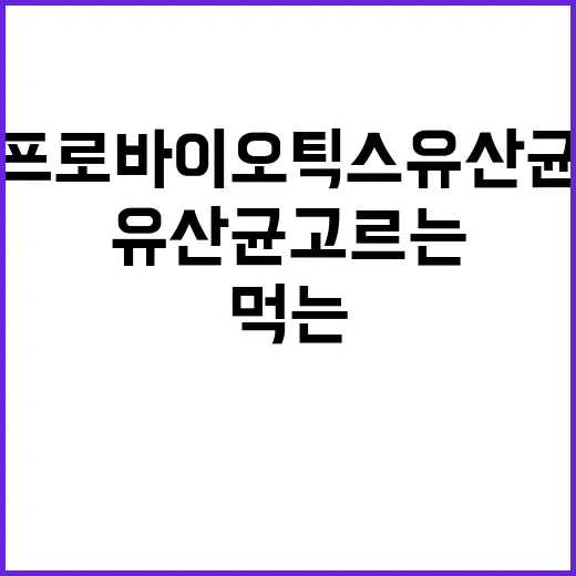 프로바이오틱스유산균 고르는 방법, 처음 먹는 사람은 이렇게 시작하면 편해요 - 요약
