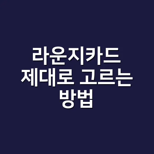 라운지카드 제대로 고르는 방법, 공항에서 돈 아끼려면 이렇게 보세요 - 요약