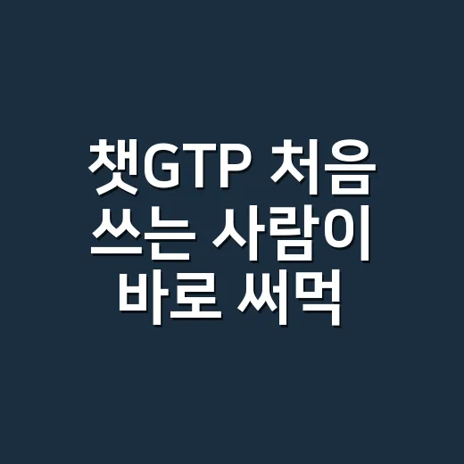 챗GTP 처음 쓰는 사람이 바로 써먹는 방법 - 요약