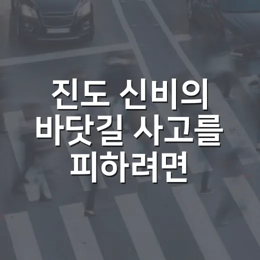 진도 신비의 바닷길 사고를 피하려면 이렇게 준비하세요 - 요약