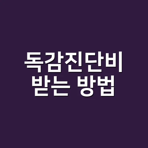독감진단비 받는 방법, 병원 서류부터 청구까지 편하게 챙기기 - 요약