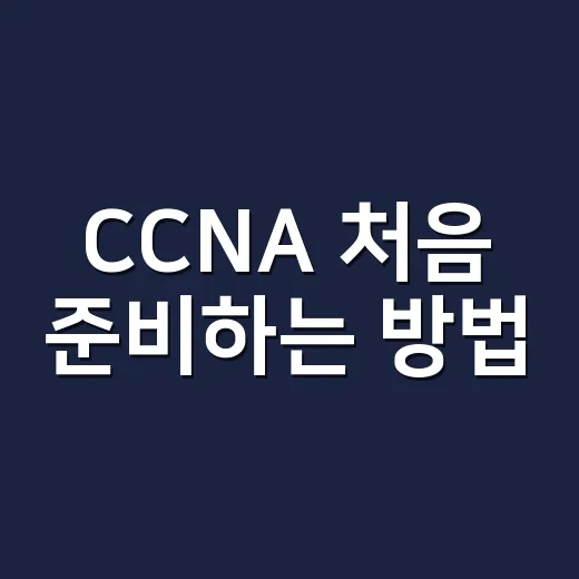 CCNA 처음 준비하는 방법, 공부 순서부터 시험 전 체크까지 - 요약