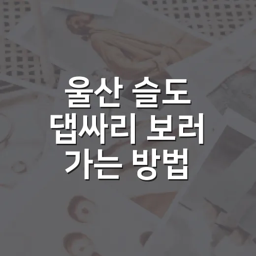 울산 슬도 댑싸리 보러 가는 방법, 주차부터 사진 동선까지 - 요약
